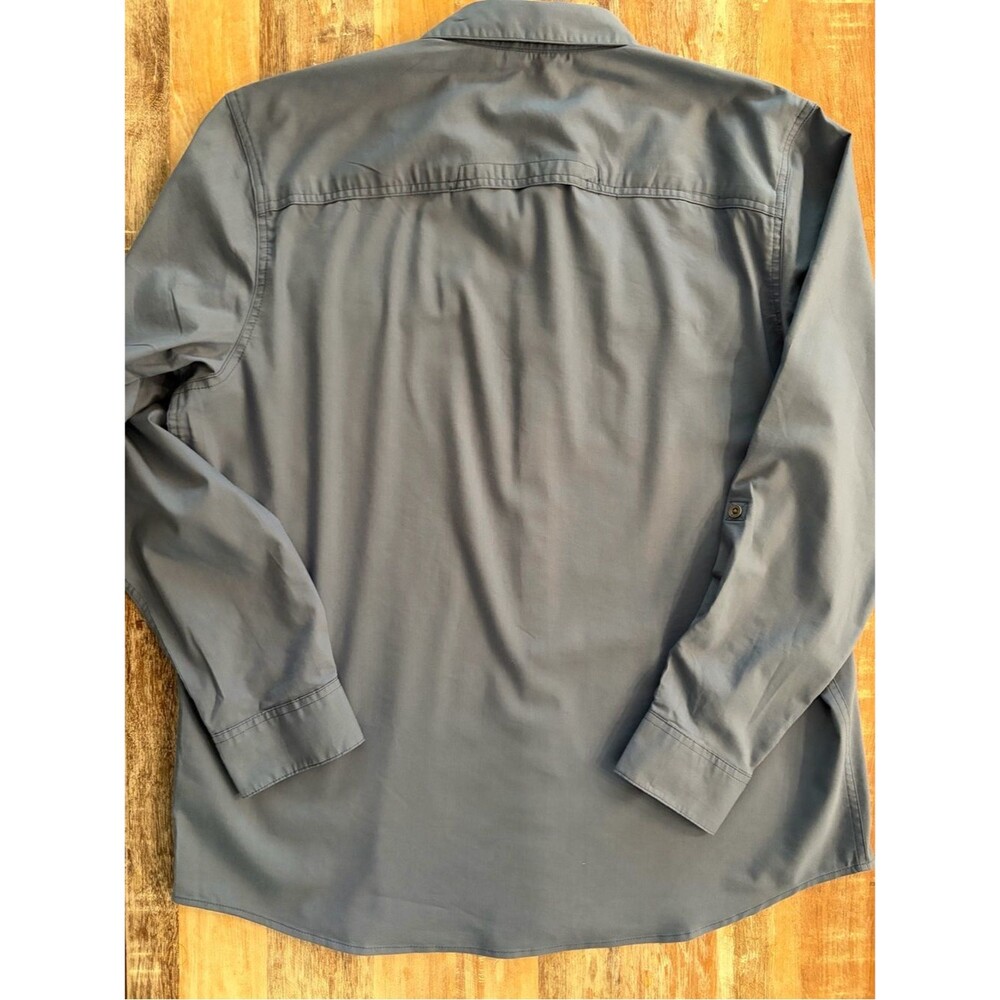 Wrangler XL Outdoor Long Sleeve Button Down Utility Shirt‎ UPF 30+ Regular Fit - Picture 4 of 16